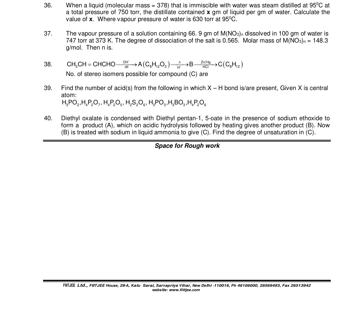 Chemistry diagram for: See image