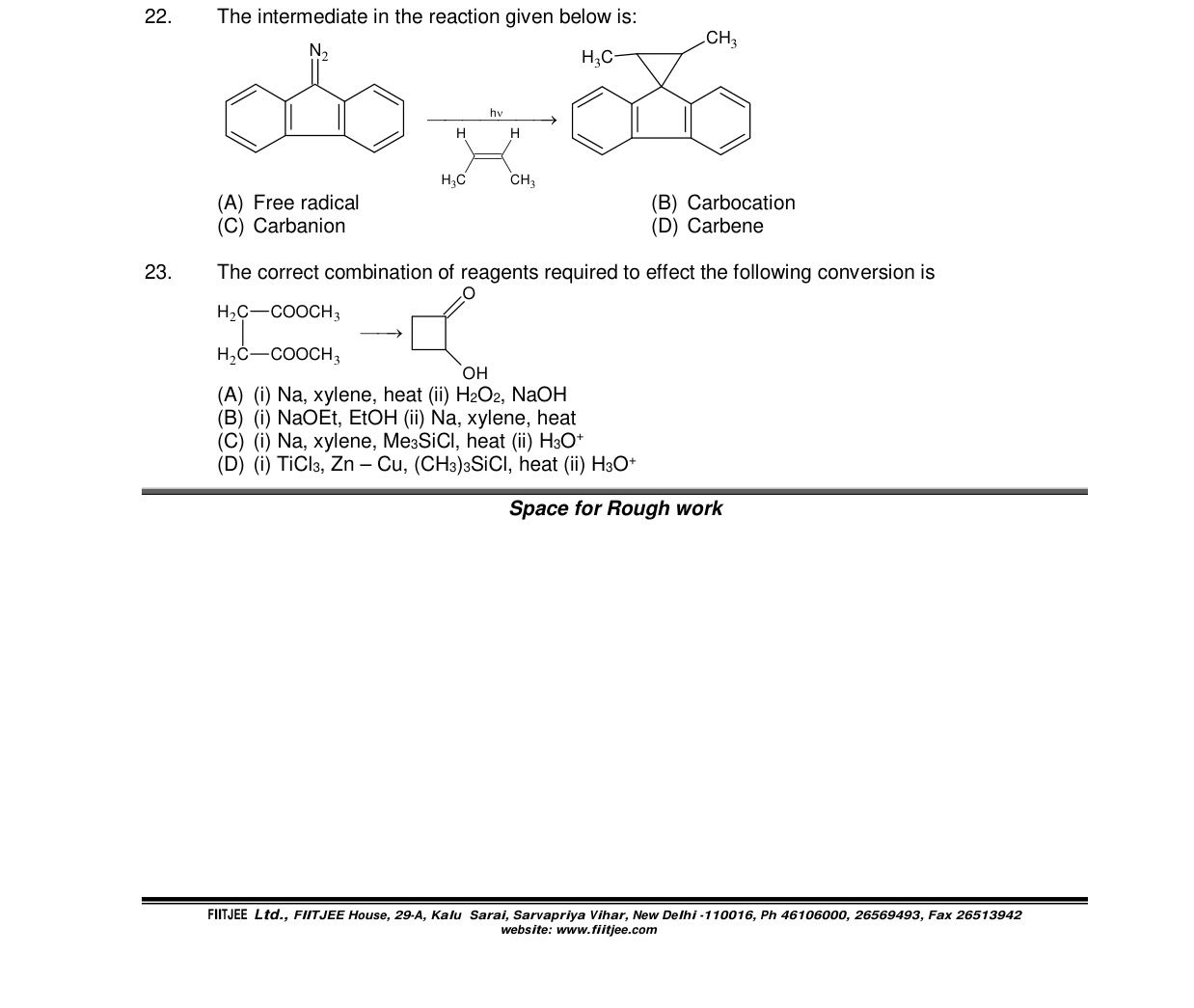 Chemistry diagram for: See image