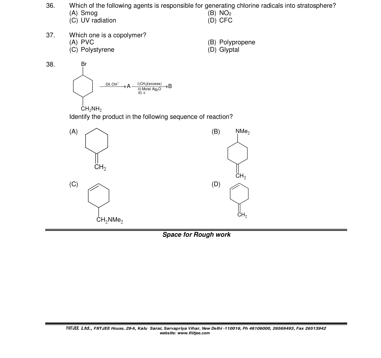 Chemistry diagram for: See image