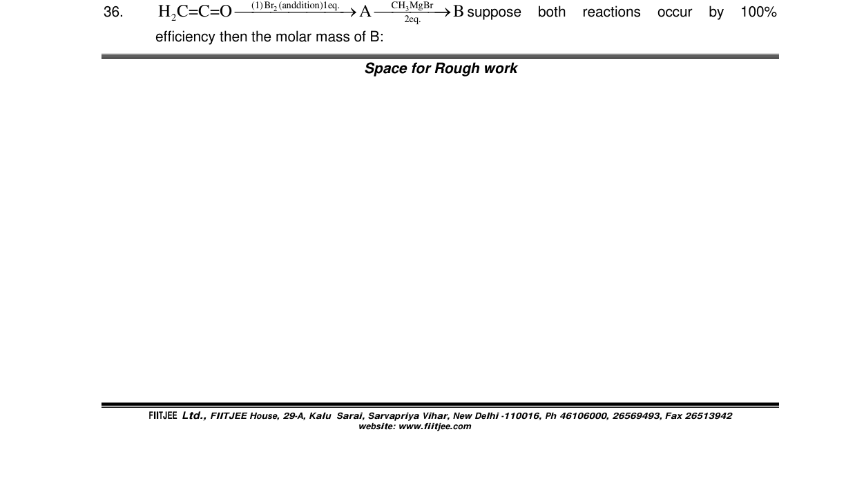Chemistry diagram for: See image