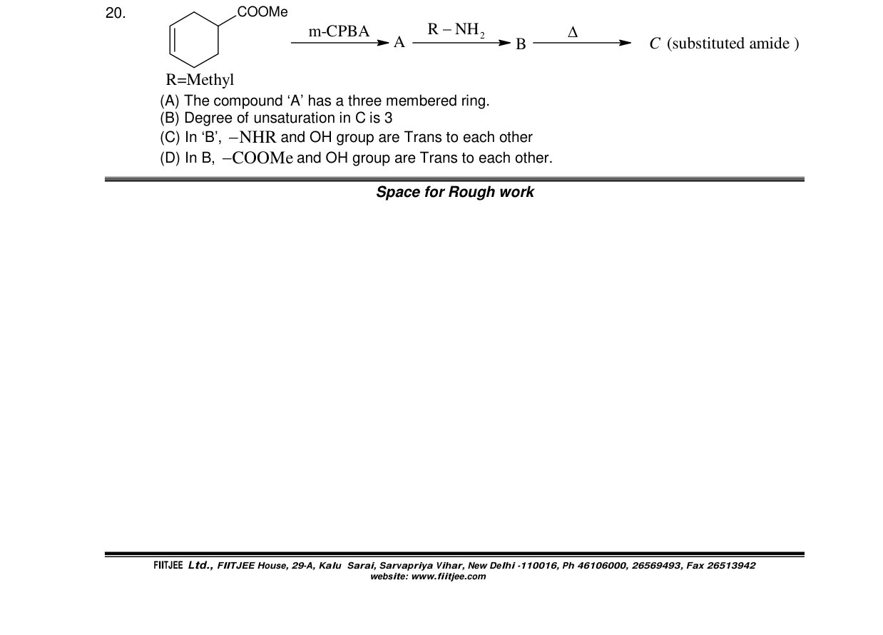 Chemistry diagram for: See image