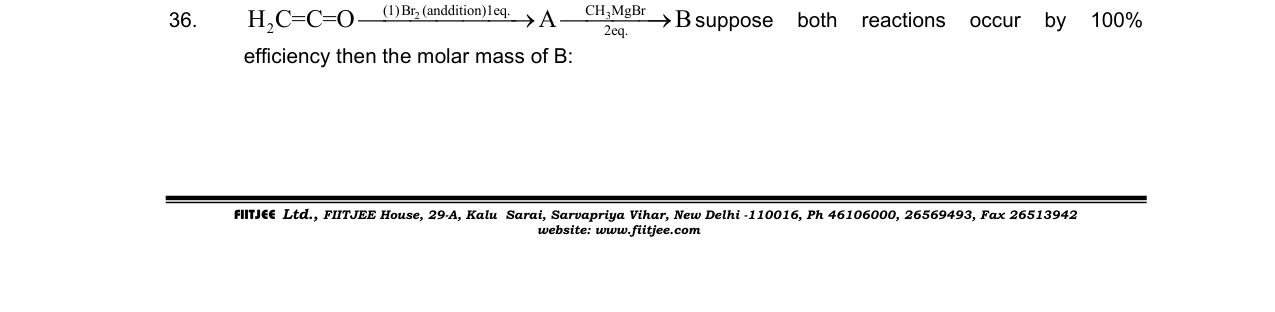 Chemistry diagram for: See image