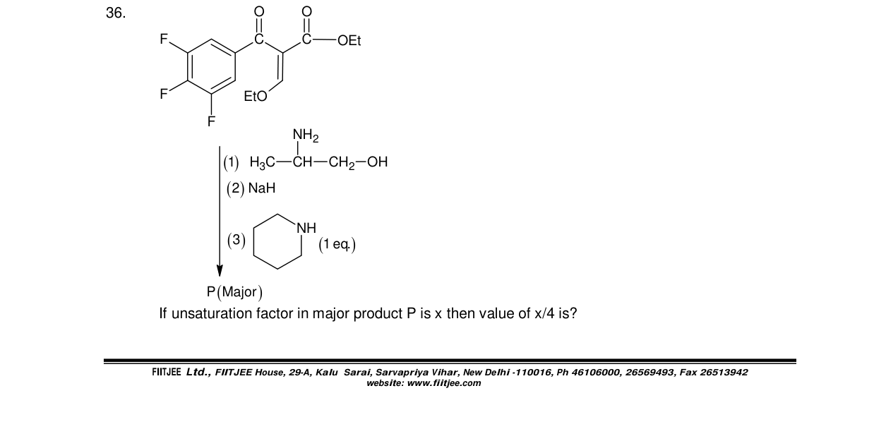Chemistry diagram for: See image