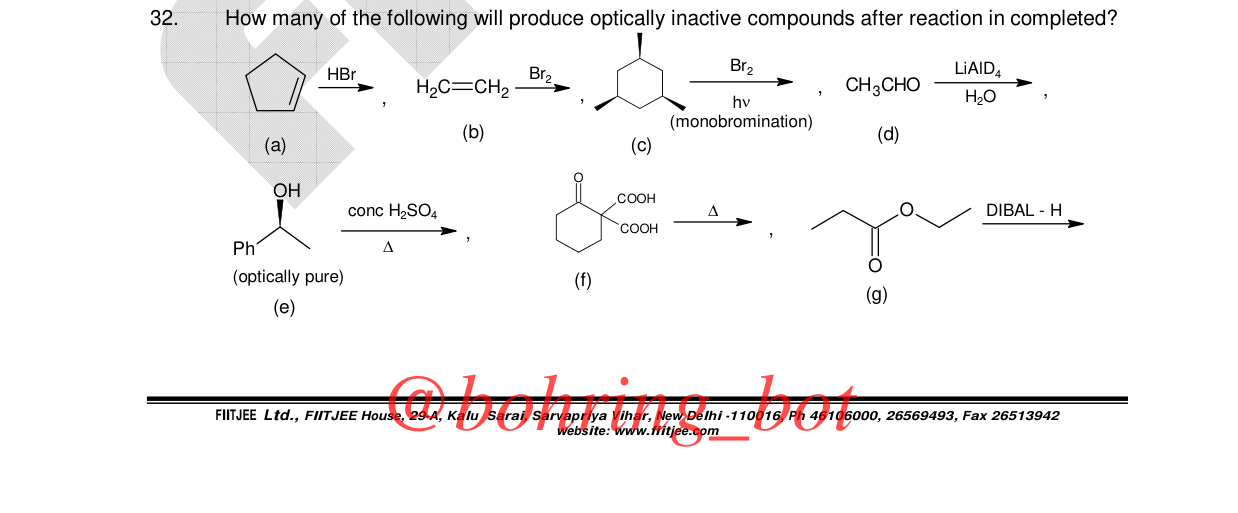 Chemistry diagram for: See image