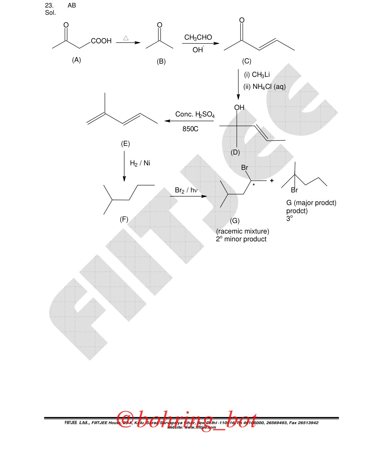 Chemistry diagram for: See image