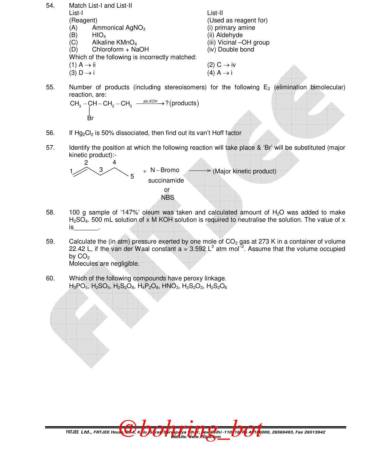 Chemistry diagram for: See image