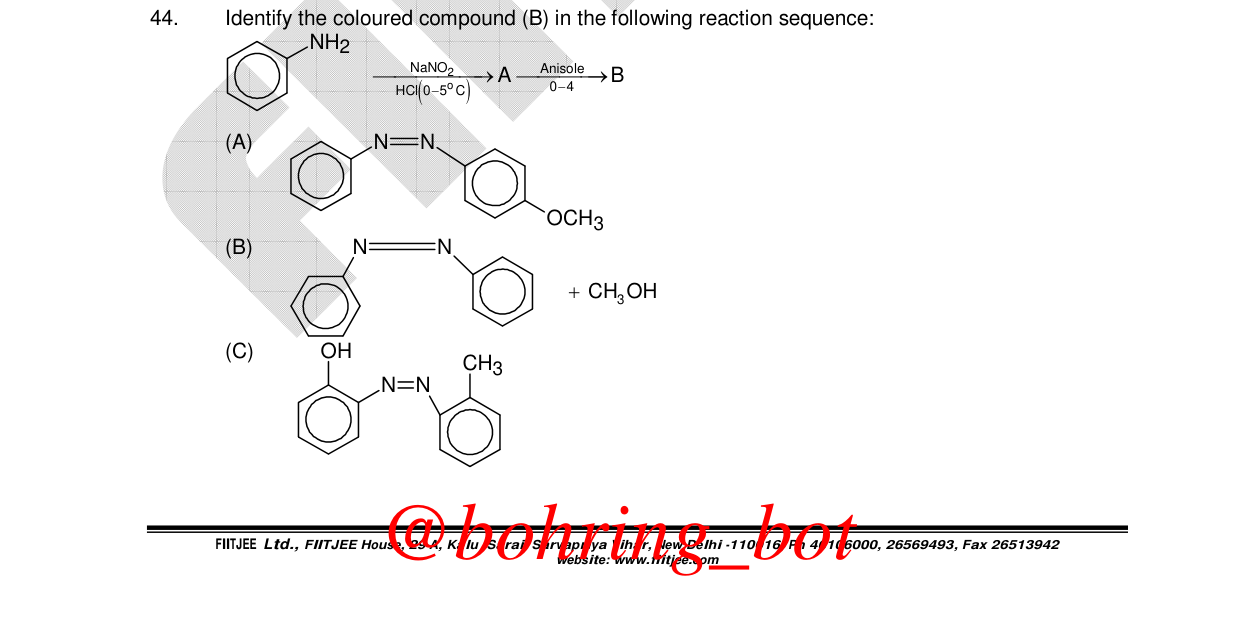 Chemistry diagram for: See image