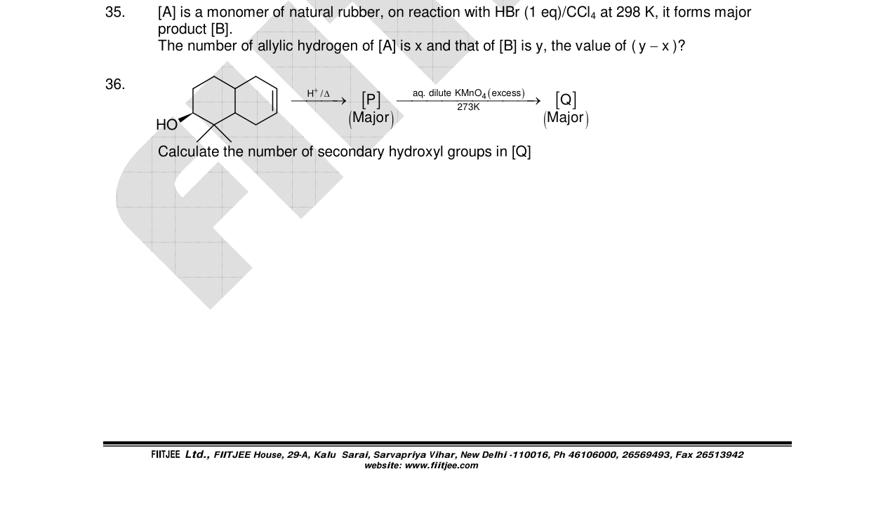 Chemistry diagram for: See image