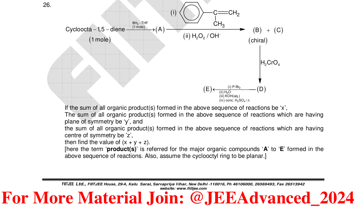 Chemistry diagram for: See image