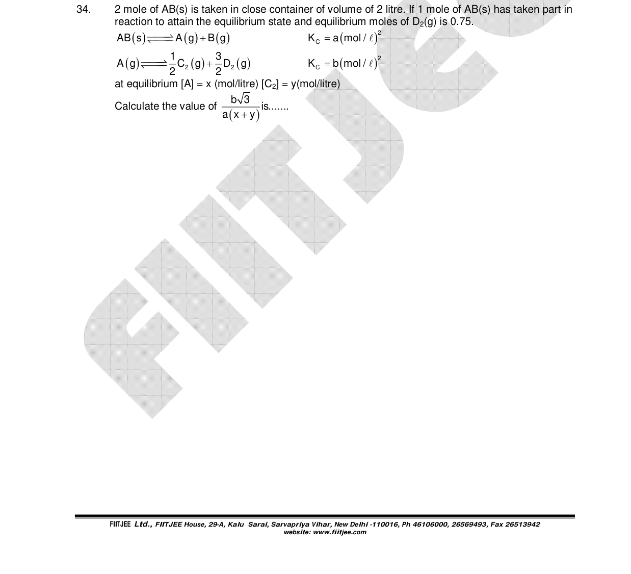 Chemistry diagram for: See image