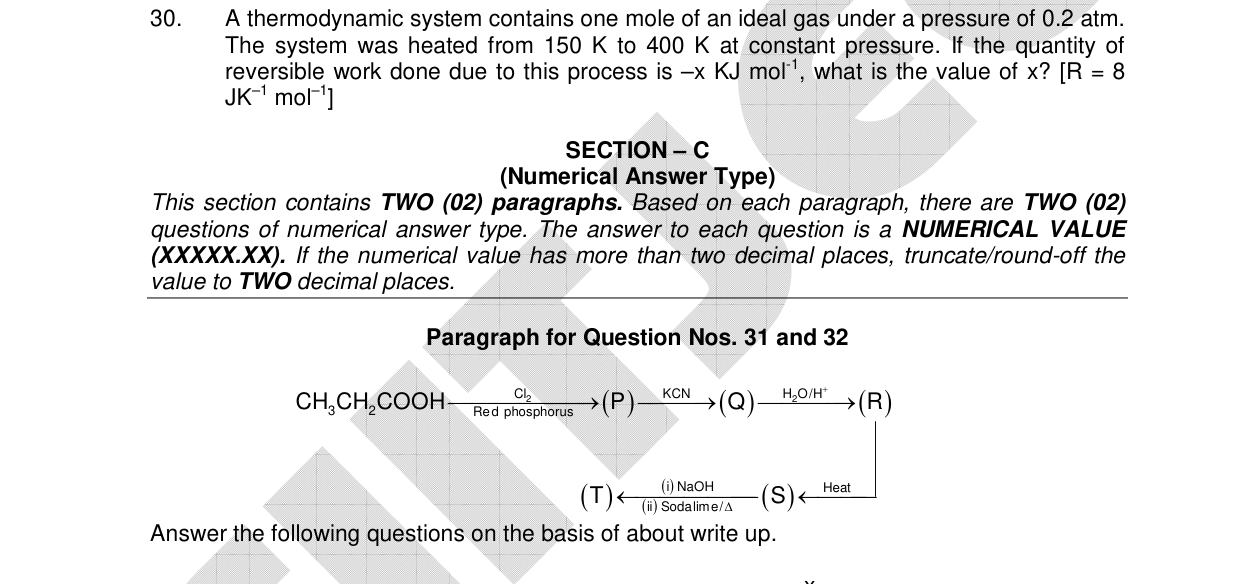 Chemistry diagram for: See image