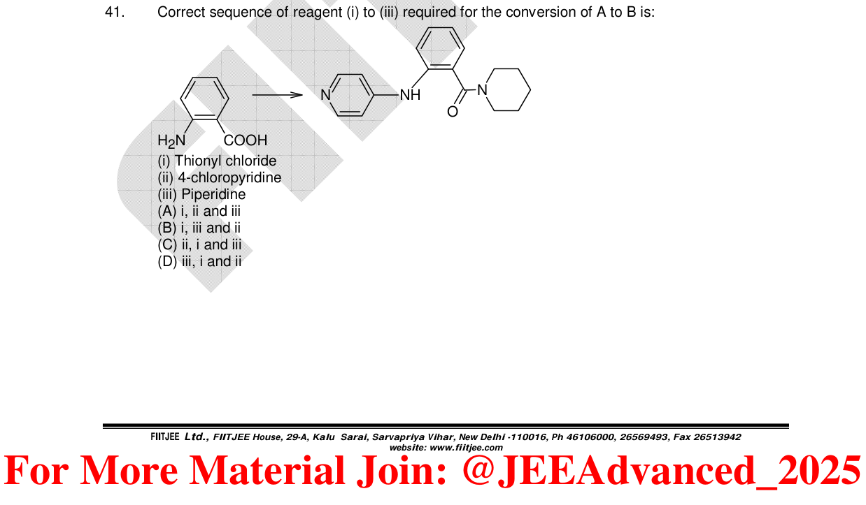 Chemistry diagram for: See image