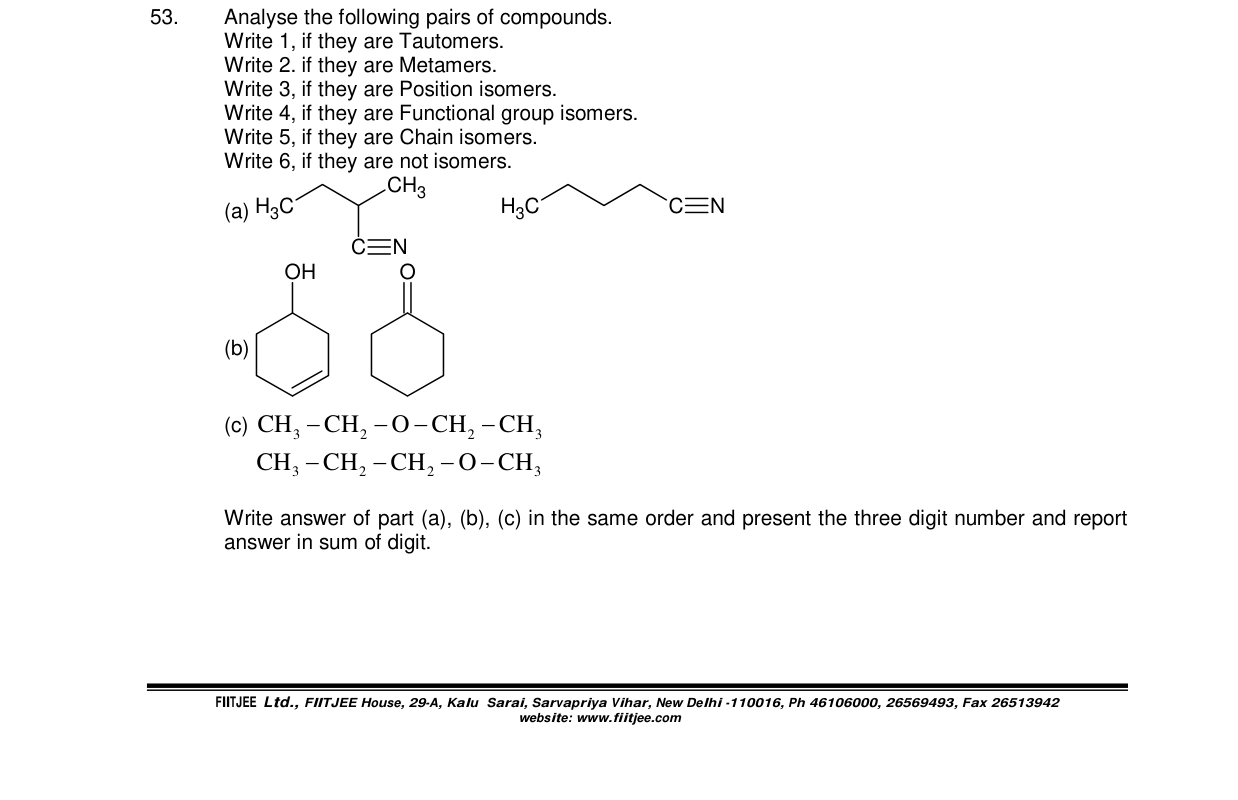 Chemistry diagram for: See image