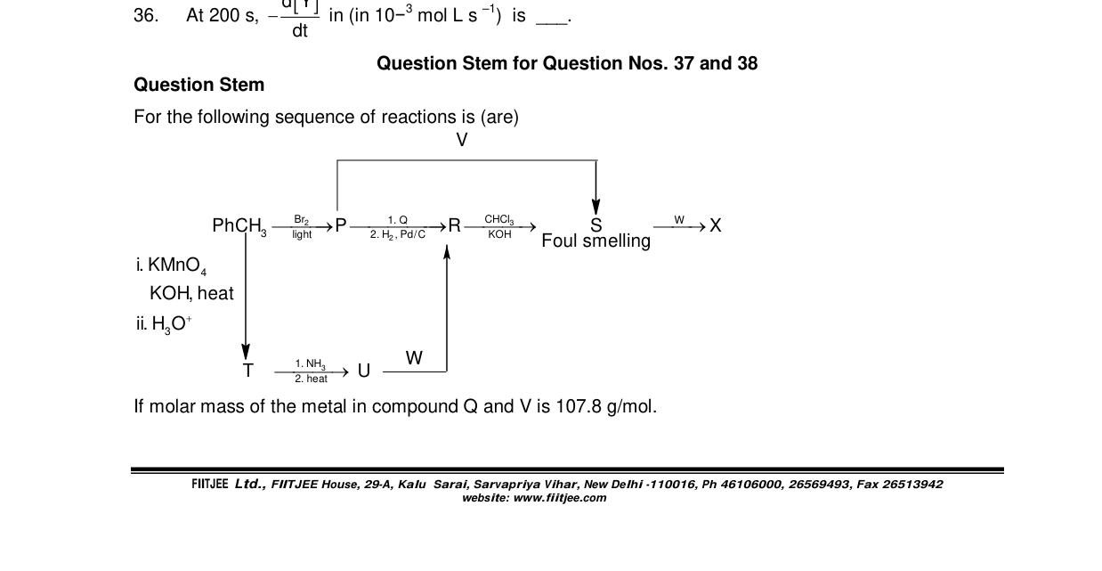 Chemistry diagram for: See image