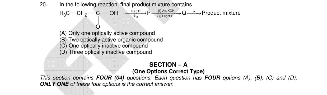 Chemistry diagram for: See image
