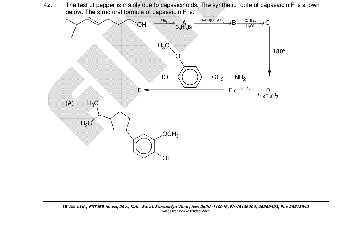 Chemistry diagram for: See image