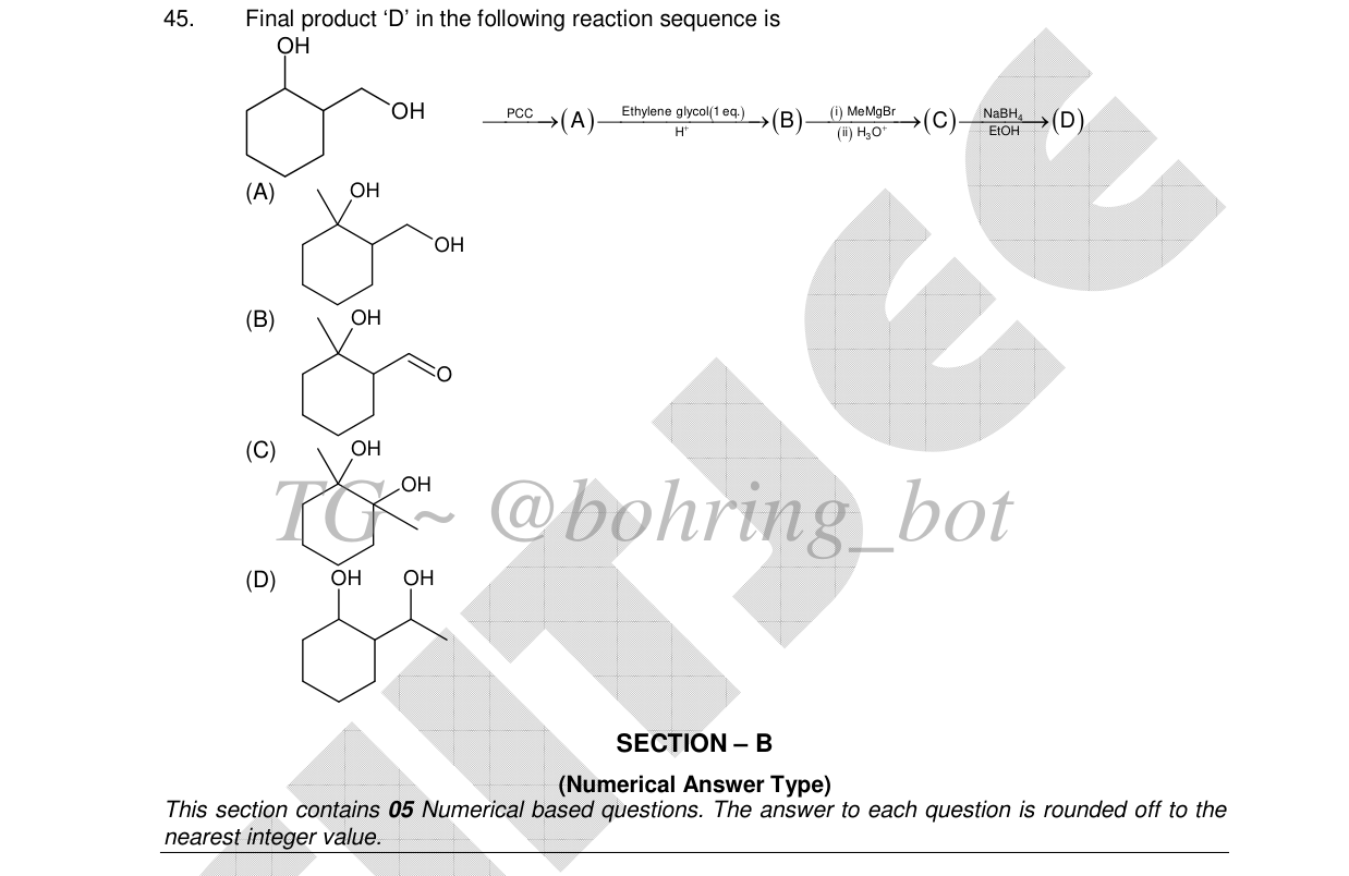 Chemistry diagram for: See image