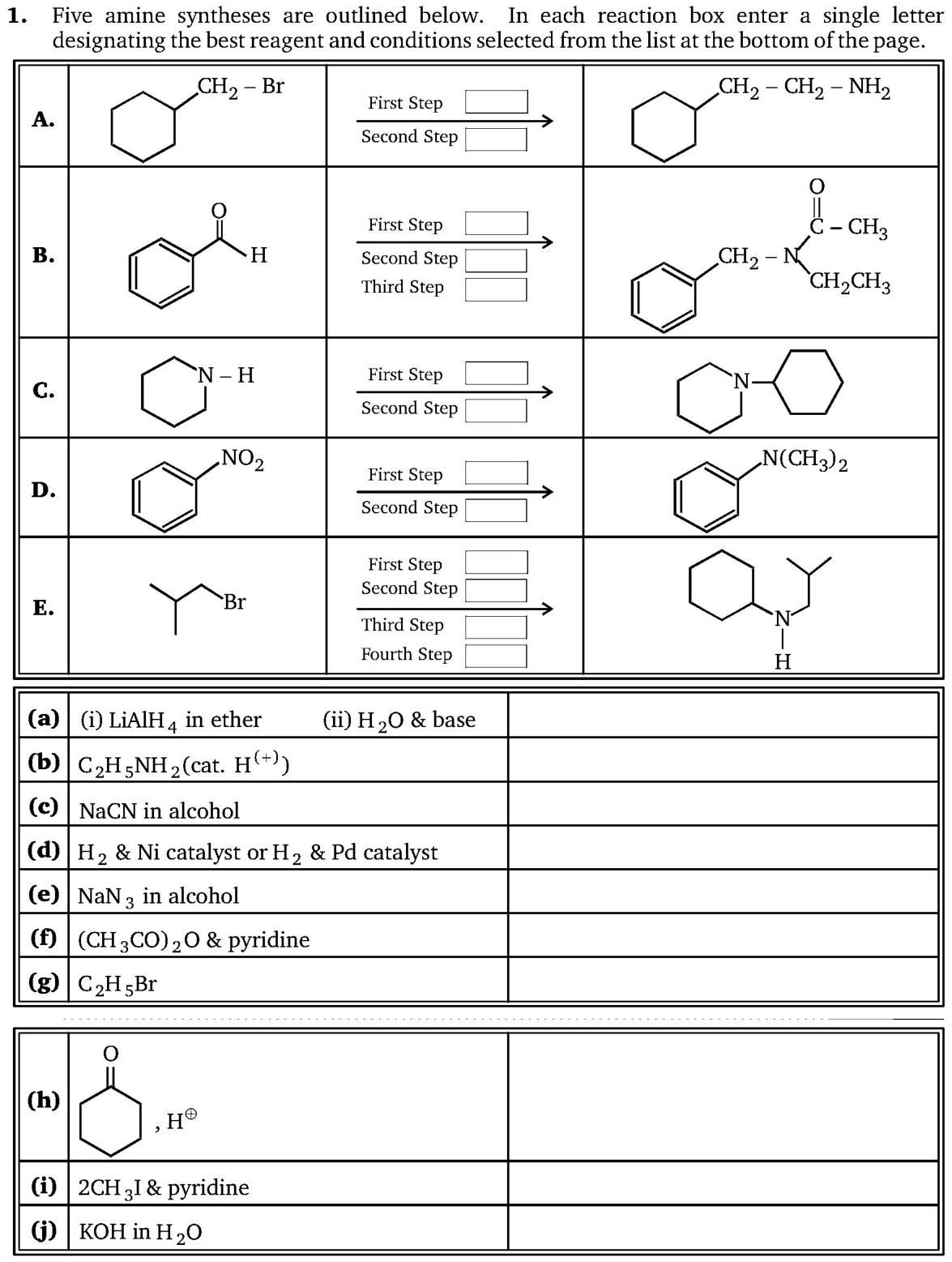 Chemistry diagram for: See image
